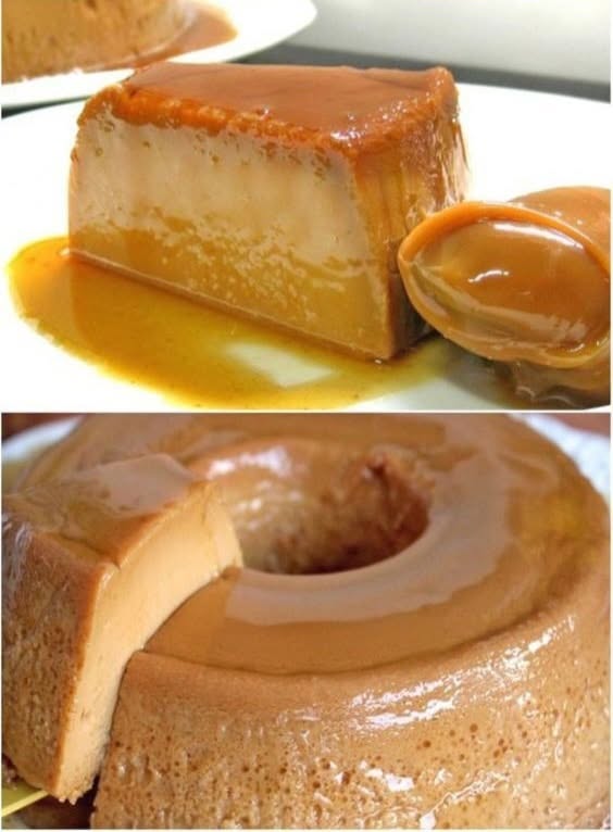 Pudim de doce de leite