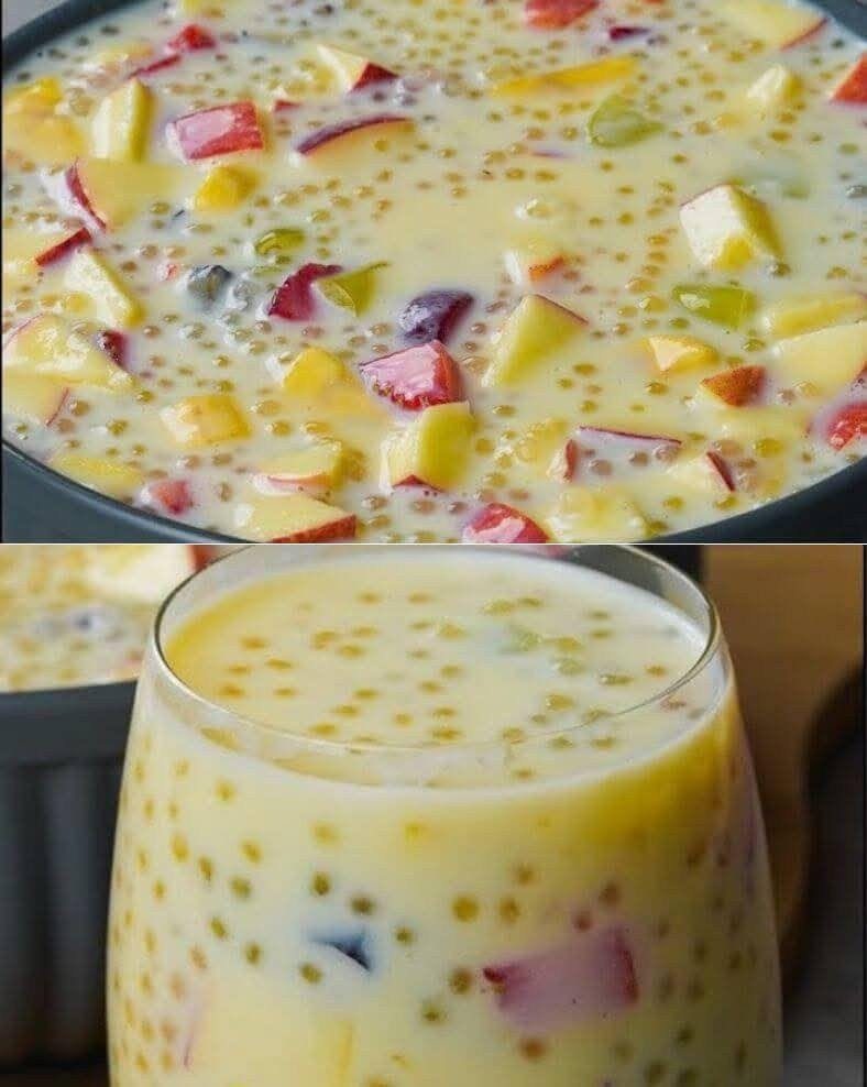 Sagu de frutas delicioso