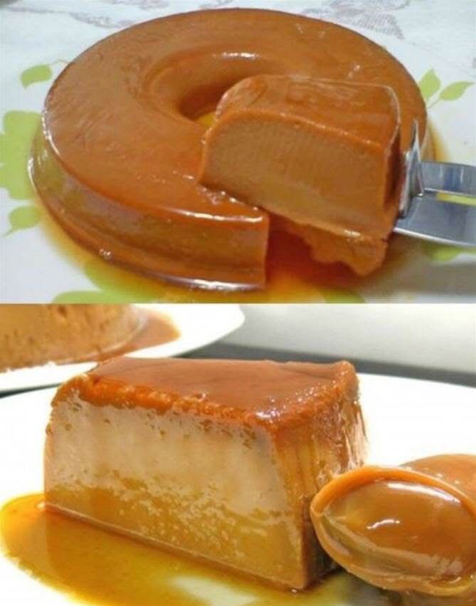 Pudim de doce de leite sem forno