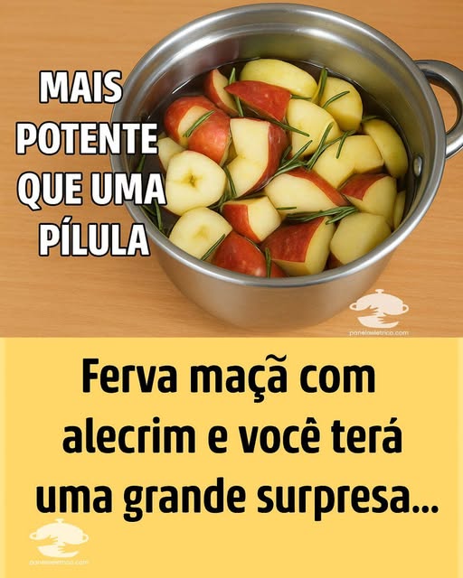 Ferva Maçã com Alecrim