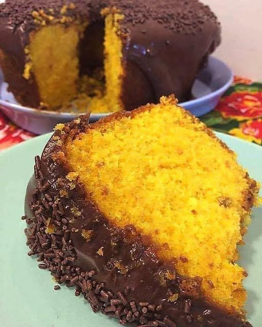 Bolo de Cenoura que não embatuma