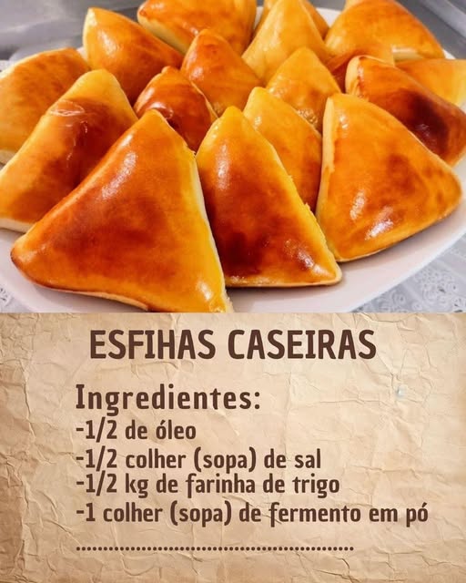 Esfiha Fácil e Fofinha Fechada