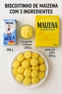 Biscoitinho de Maizena com 3 Ingredientes