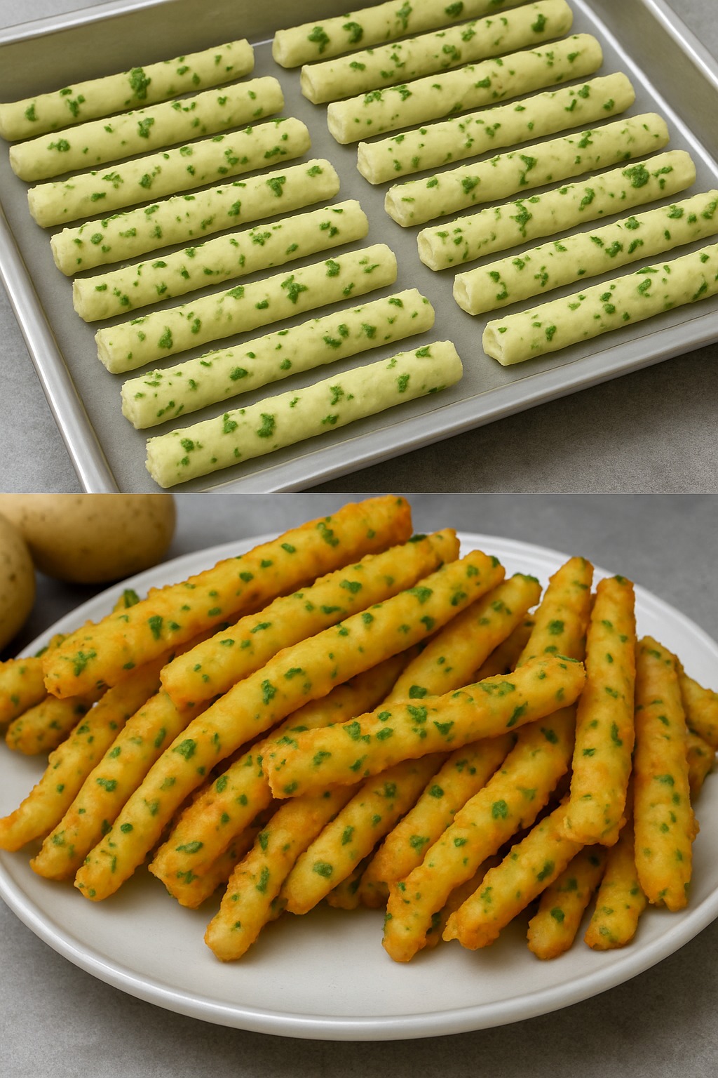 Palitos Crocantes de Batata ao Forno