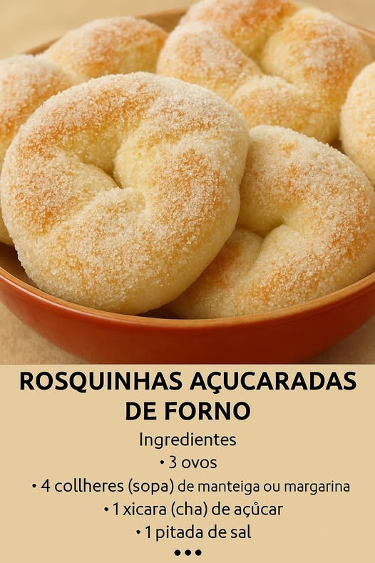 Rosquinhas Açucaradas de Forno