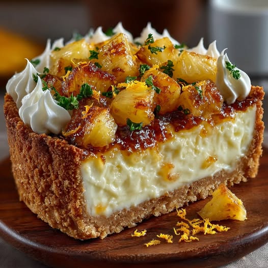 Torta de Abacaxi com Laranja
