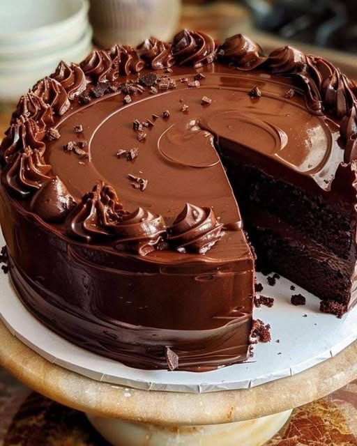 Bolo de Ganache de Chocolate Decadente