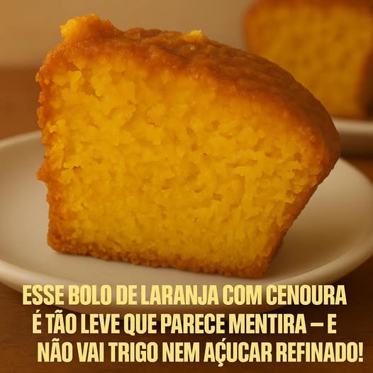 Bolo de Laranja com Cenoura
