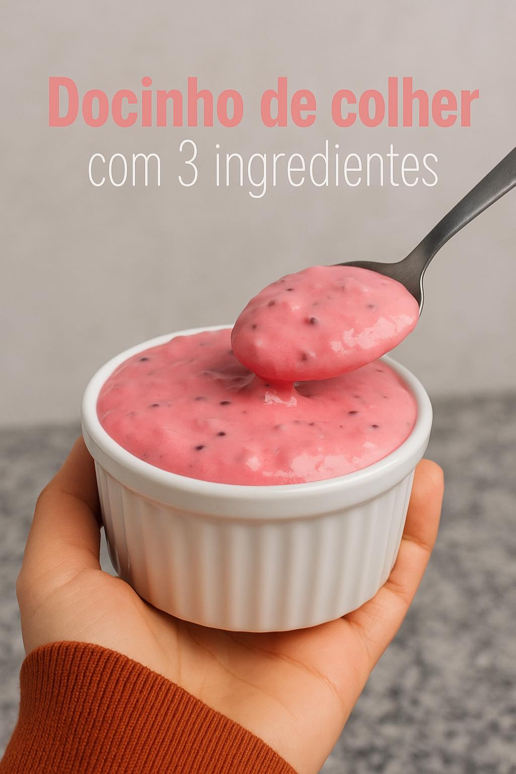 Doce Tang de Morango com 3 Ingredientes