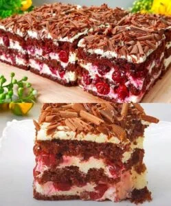 Bolo de Cereja e Chocolate