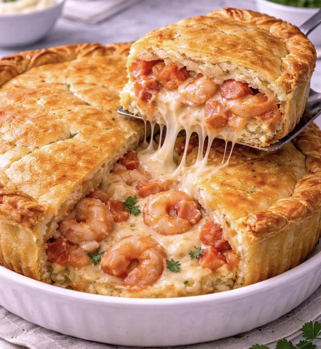 Empadão de Camarão com Catupiry