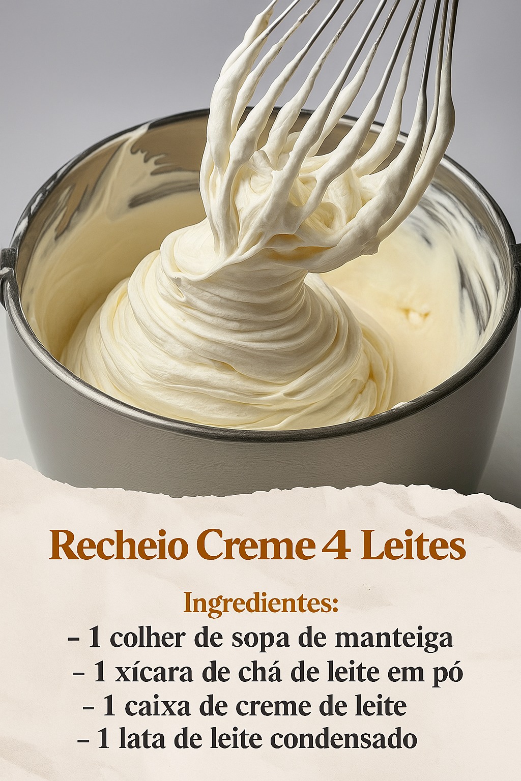 Recheio Creme 4 Leites