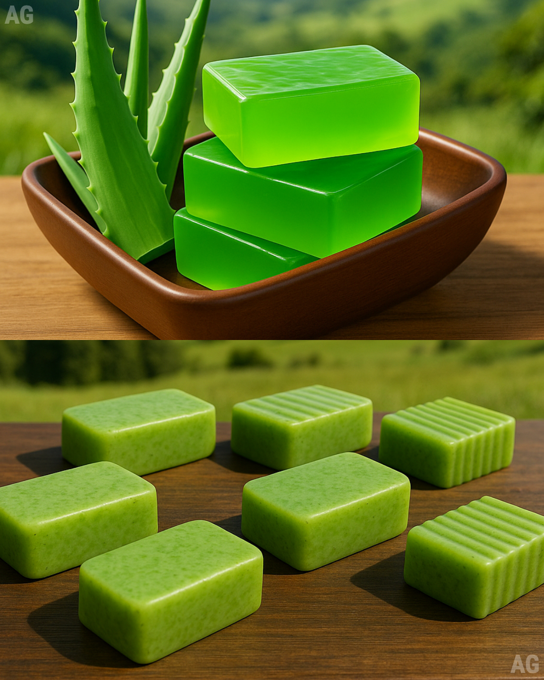 Sabonete caseiro de babosa