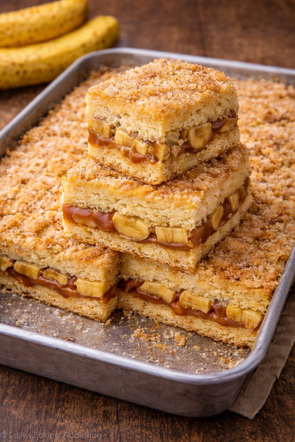 Cuca de Banana com Doce de Leite