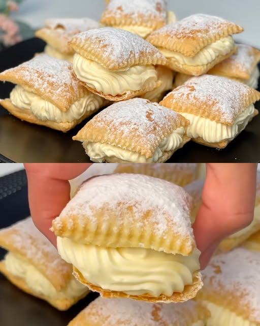 Folhadinho Recheado com Creme