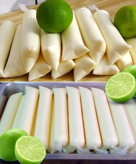 Geladinho Cremoso de Limão