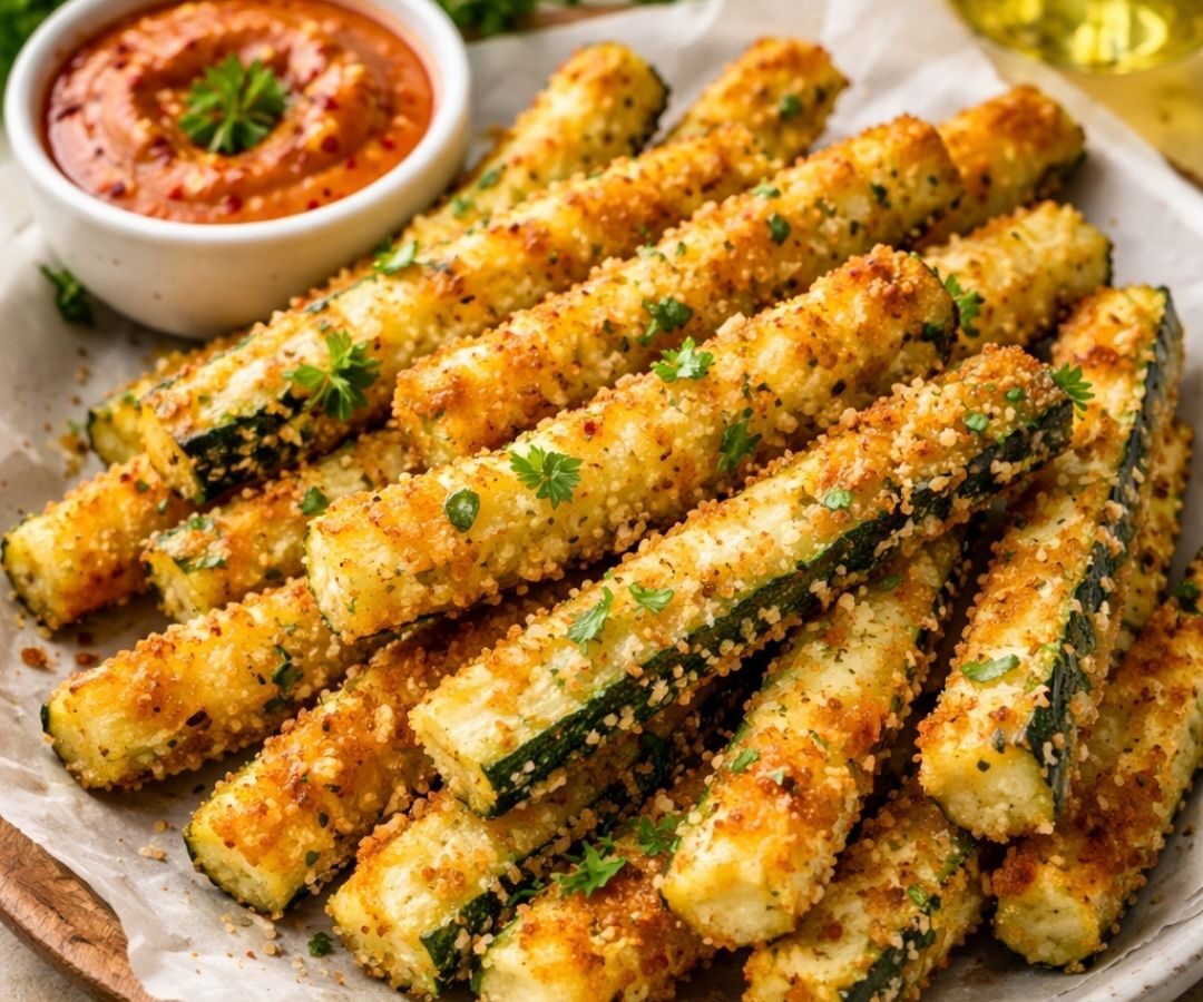 Palitinhos de Abobrinha Crocantes