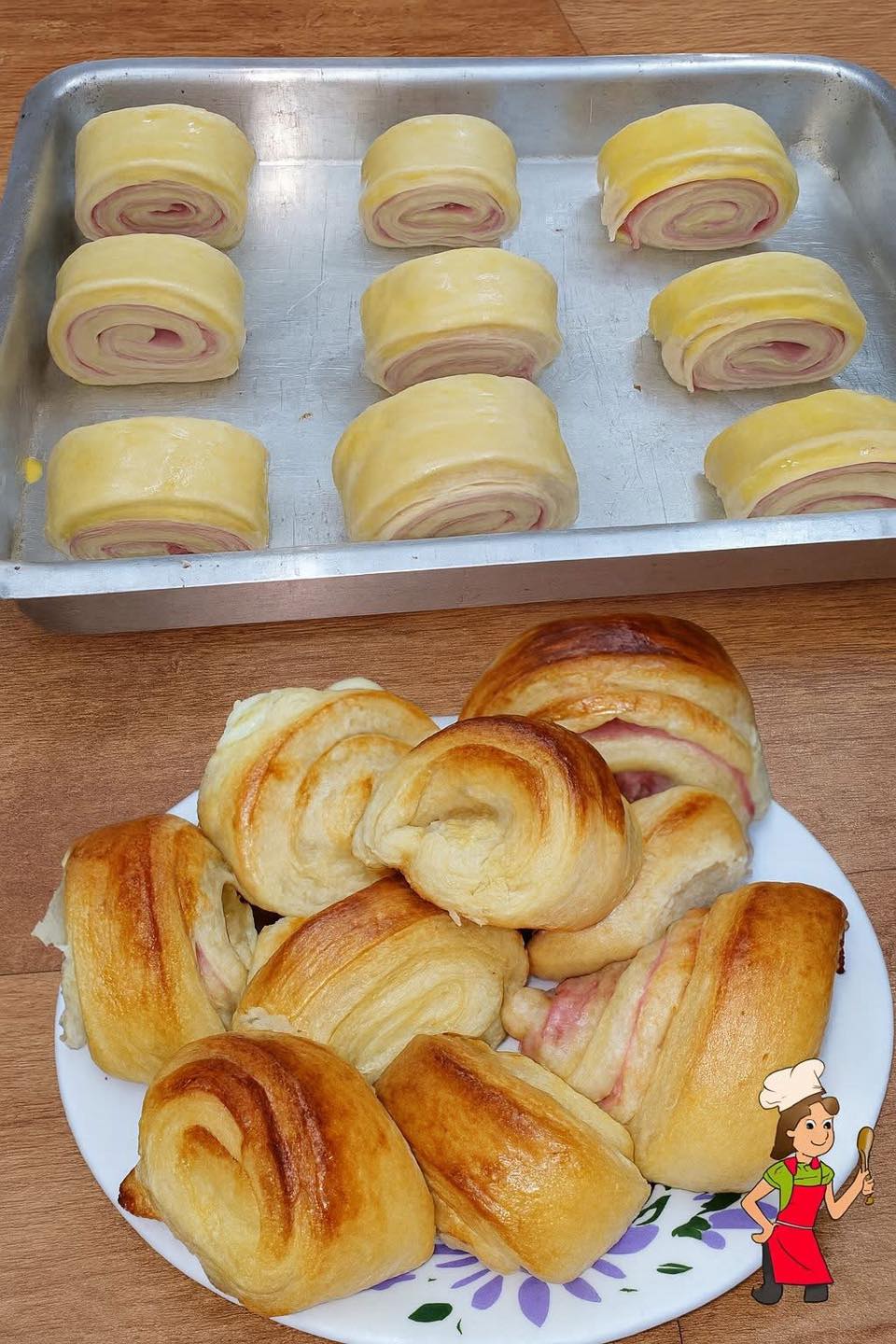 Pãozinho de Presunto e Queijo