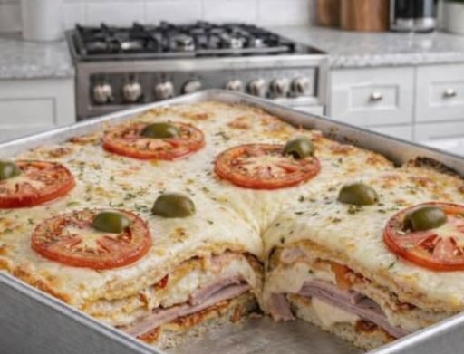 LASANHA DE PÃO DE FORMA