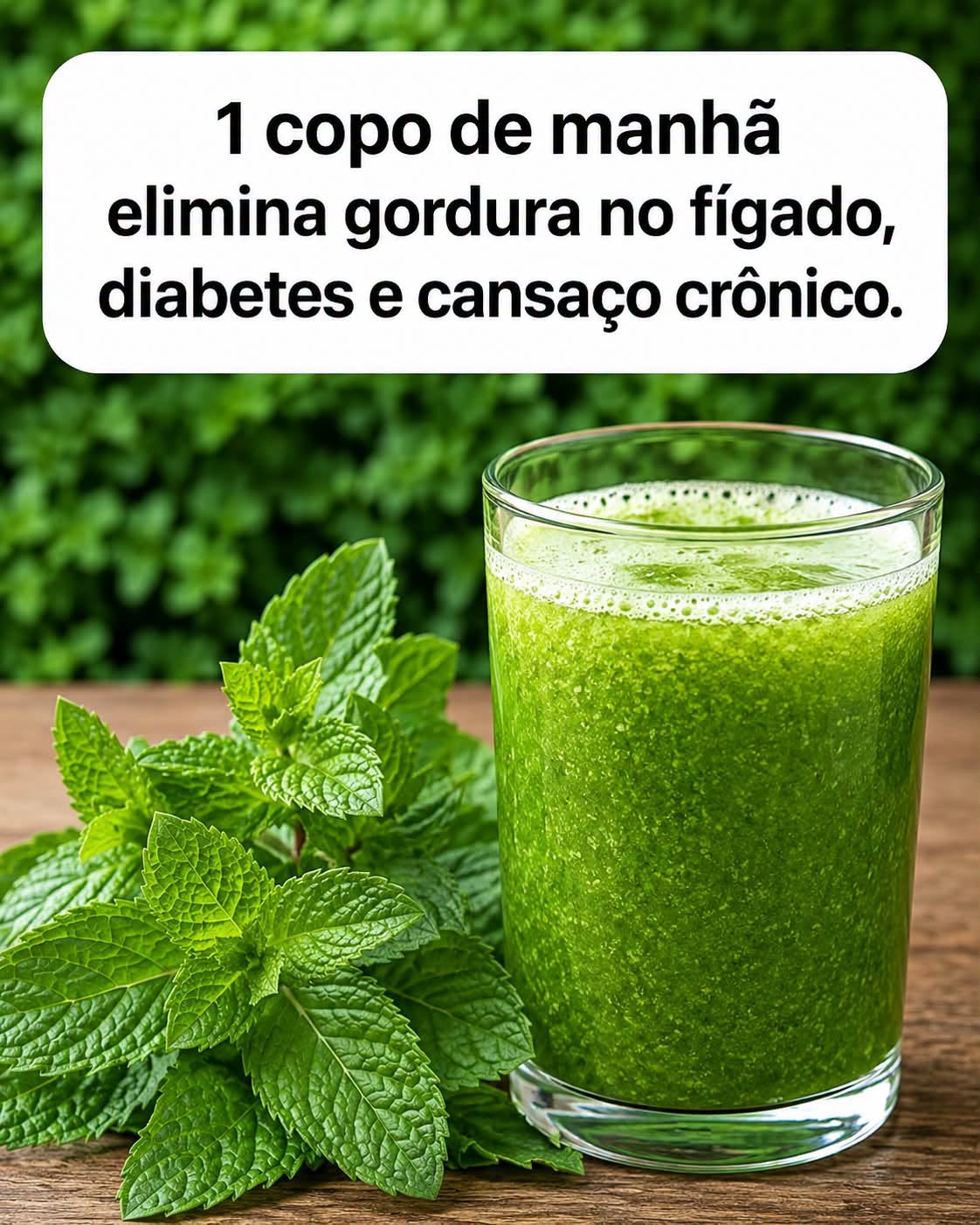 Chá Natural Refrescante de Hortelã