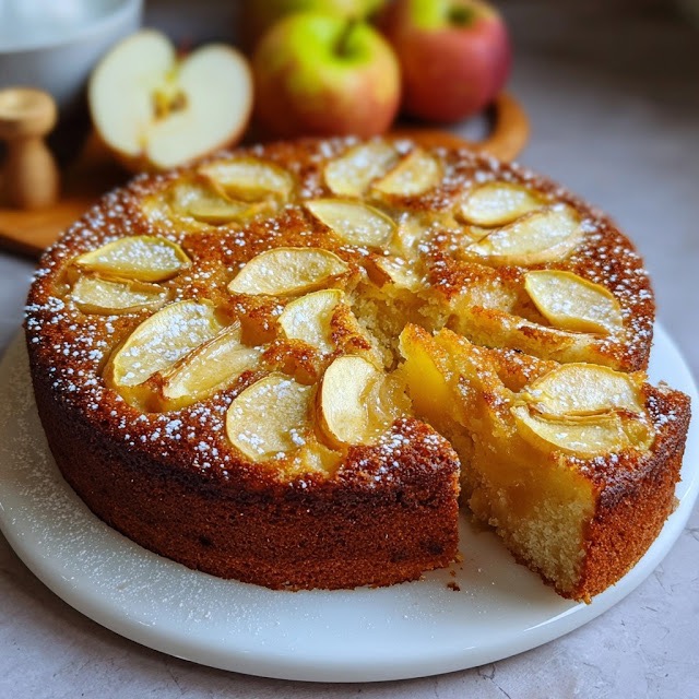 Bolo de Maçã Sem Farinha e Sem Açúcar