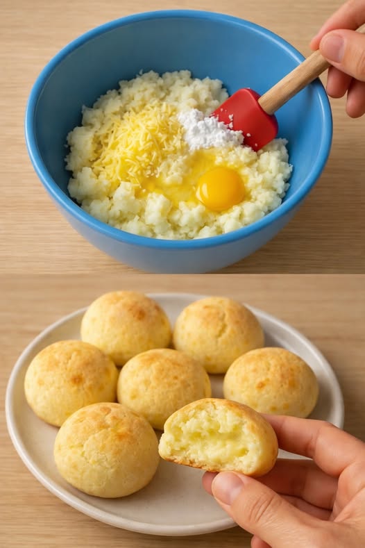 Pãezinhos de Mandioca com Queijo (Sem Glúten)