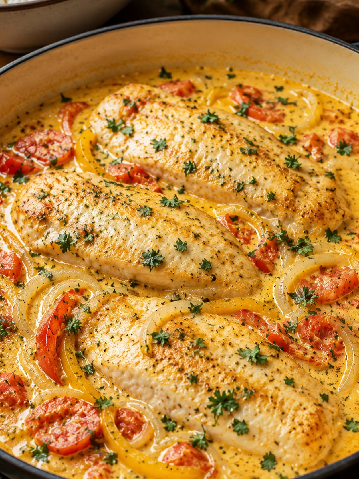 Peixe ao Molho Cremoso de Coco