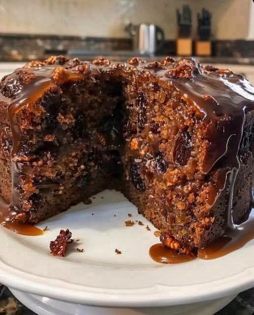 Bolo de Chocolate com Frutas Secas