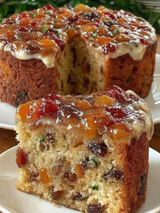 Bolo com Frutas Cristalizadas