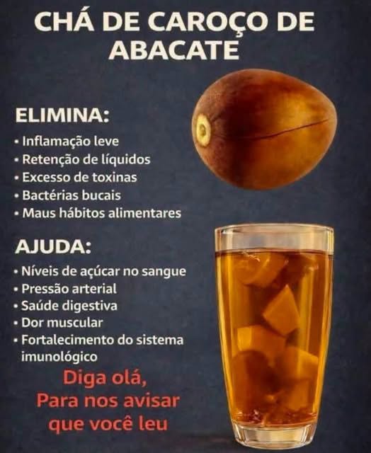 Chá de Caroço de Abacate