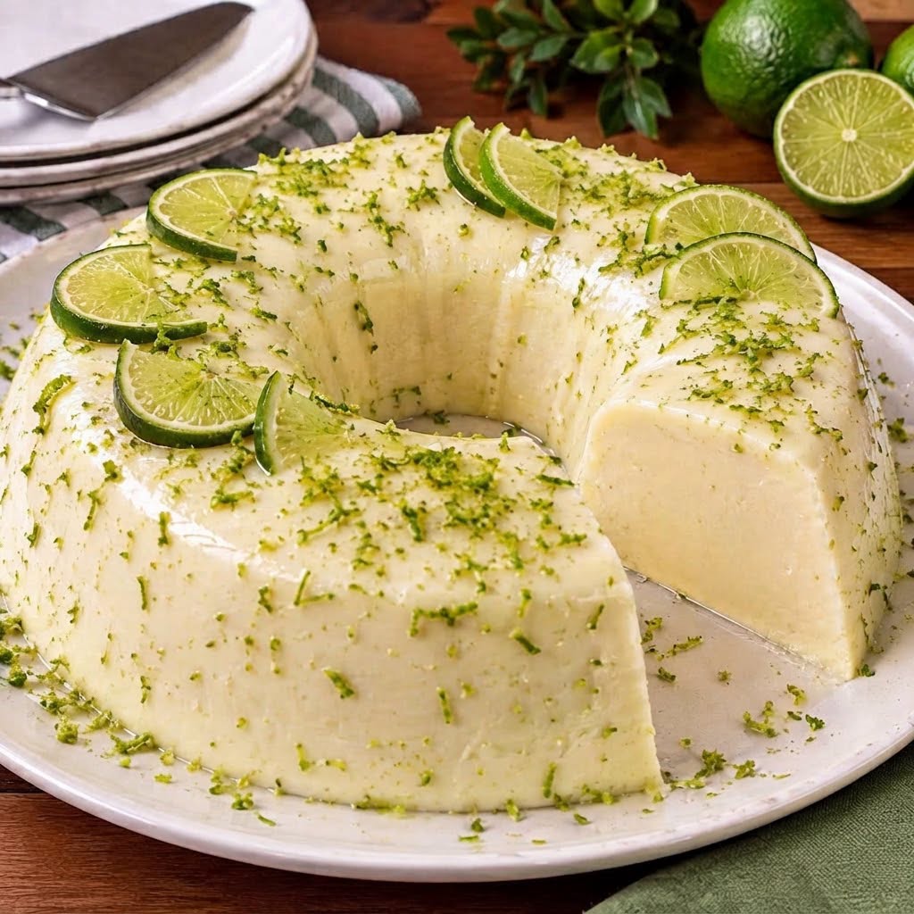 Pudim de Limão Gelado sem Forno