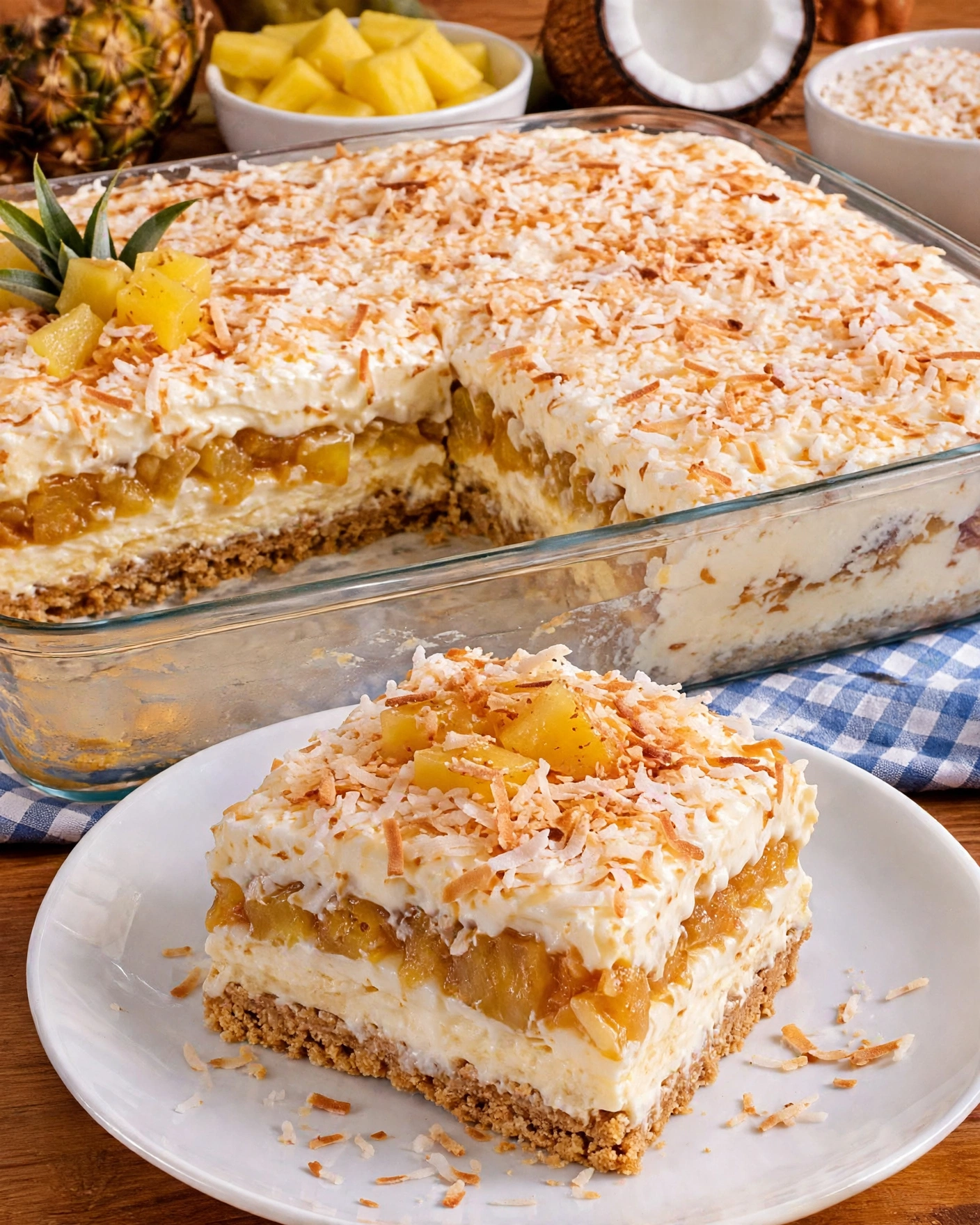 TORTA DE ABACAXI COM COCO