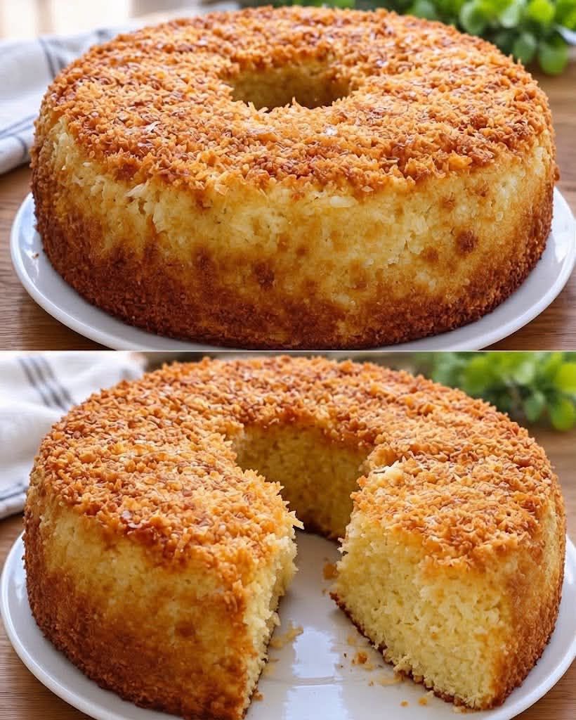 Bolo de Coco com Casquinha Crocante