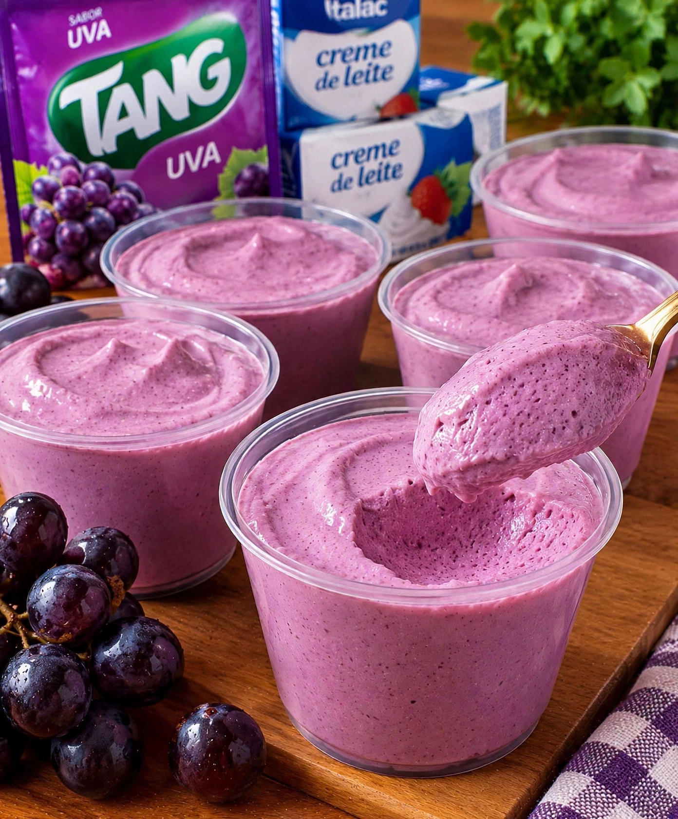 Mousse de Uva com Tang
